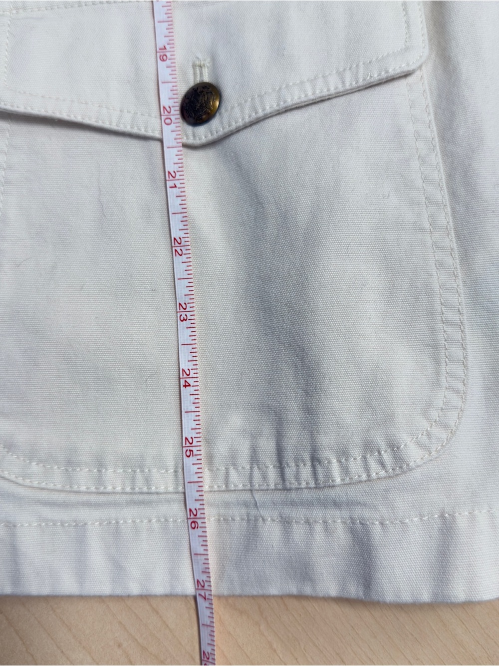 Lauren Ralph Lauren Cotton Canvas Safari Utility Jacket Beige Cream Size 14 NWT - Picture 9 of 11